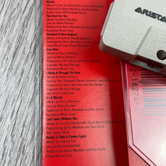 The Manilow Collection & Barry Manilow Twenty Classic Hits Cassette Tapes - Picture 8 of 8